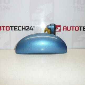 Poignée avant gauche Citroën C1 Peugeot 107 bleu met. 9101AK