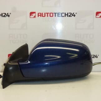 Rétroviseur gauche Peugeot 307 bleu métallisé 8149AW