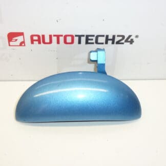 Poignée de porte arrière gauche Citroën C1 Peugeot 107 bleu métallisé 9101AQ